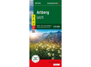 9783707923407 - Arlberg Wander- Rad- und Freizeitkarte 135000 freytag & berndt WK 5504 Karte (im Sinne von Landkarte)