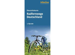 9783711101341 - bikeline Panorama   Radfernwege Deutschland Karte (im Sinne von Landkarte)