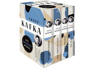 9783730613436 - Franz Kafka Die großen Werke (Die Erzählungen - Der Verschollene - Der Prozess - Das Schloss) (4 Bände im Schuber) - Franz Kafka Kartoniert (TB)