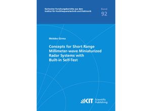 9783731509387 - Concepts for Short Range Millimeter-wave Miniaturized Radar Systems with Built-in Self-Test - Mekdes Girma Kartoniert (TB)