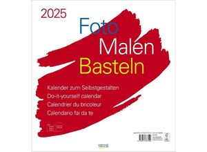 9783731877592 - Foto-Malen-Basteln Bastelkalender weiß groß 2025