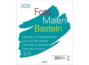 9783731877615 - Foto-Malen-Basteln Bastelkalender weiß groß 2025