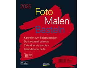 9783731877714 - Foto-Malen-Basteln Bastelkalender schwarz 2025