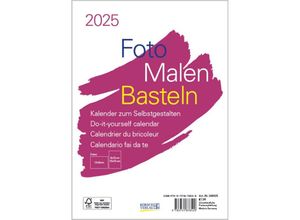 9783731878520 - Foto-Malen-Basteln Bastelkalender A5 weiß 2025