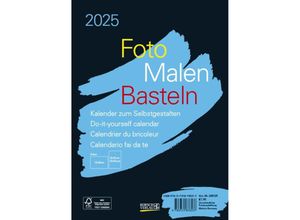 9783731878537 - Foto-Malen-Basteln Bastelkalender A5 schwarz 2025