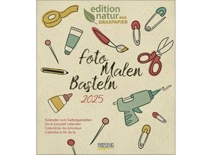 9783731882237 - Foto-Malen-Basteln Bastelkalender Graspapier 2025