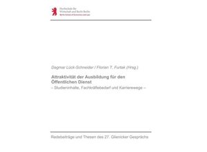 9783734553370 - Attraktivität der Ausbildung für den Öffentlichen Dienst - Dagmar Lück-Schneider Kartoniert (TB)