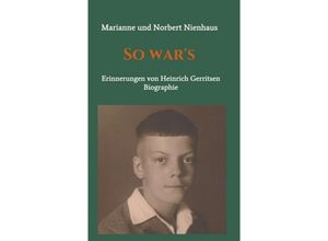 9783734572432 - So wars - Marianne und Norbert Nienhaus Kartoniert (TB)