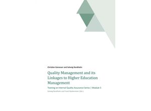 9783734576928 - Quality Management and its Linkages to Higher Education Management - Solveig Randhahn Christian Ganseuer Kartoniert (TB)