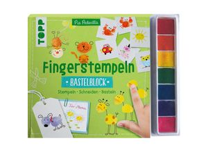 9783735890894 - Fingerstempeln Bastelblock mit Stempelfarbe - Pia Pedevilla Taschenbuch