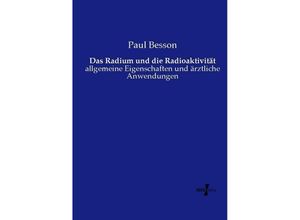 9783737212250 - Das Radium und die Radioaktivität - Paul Besson Kartoniert (TB)