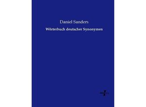 9783737224543 - Wörterbuch deutscher Synonymen - Daniel Sanders Kartoniert (TB)