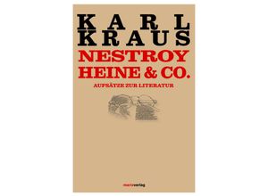 9783737410991 - Nestroy Heine & Co - Karl Kraus Gebunden