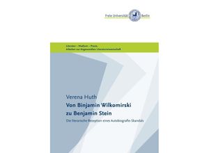 9783737527071 - Masterarbeiten der Angewandten Literaturwissenschaft   Von Binjamin Wilkomirski zu Benjamin Stein - Verena Huth Kartoniert (TB)