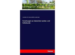 9783741120275 - Forschungen zur deutschen Landes- und Volkskunde Kartoniert (TB)