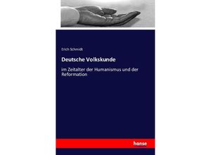 9783741159107 - Deutsche Volkskunde - Erich Schmidt Kartoniert (TB)