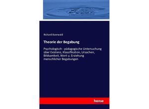 9783741175244 - Theorie der Begabung - Richard Baerwald Kartoniert (TB)