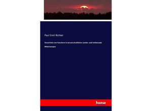 9783741178337 - Verzeichnis von Forschern in wissenschaftlicher Landes- und Volkskunde Mitteleuropas - Paul Emil Richter Kartoniert (TB)