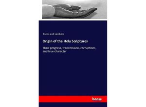 9783741197710 - Origin of the Holy Scriptures Kartoniert (TB)