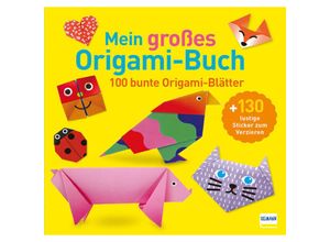 9783741524516 - Mein großes Origami-Buch (mit kindgerechten Schritt-für-Schritt Anleitungen 100 Blatt und 130 Stickern) Kartoniert (TB)