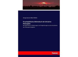 9783742855107 - Encyclopädisches Wörterbuch der kritischen Philosophie - Georg Samuel Albert Mellin Kartoniert (TB)