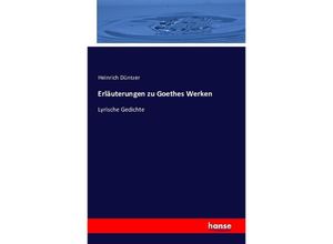 9783742859389 - Erläuterungen zu Goethes Werken - Heinrich Düntzer Kartoniert (TB)