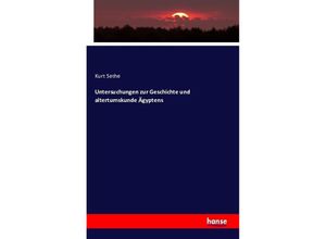 9783742859808 - Untersuchungen zur Geschichte und altertumskunde Ägyptens - Kurt Sethe Kartoniert (TB)