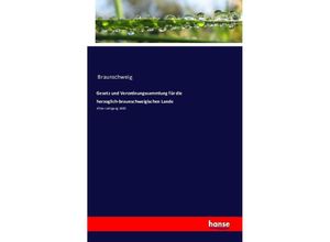 9783742875655 - Gesetz und Verordnungssammlung für die herzoglich-braunschweigischen Lande - Herzog von Braunschweig Ferdinand Kartoniert (TB)