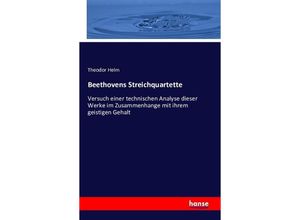 9783742878243 - Beethovens Streichquartette - Theodor Helm Kartoniert (TB)