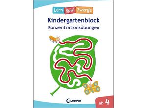 9783743203549 - LernSpielZwerge Kindergartenblock - Konzentrationsübungen Kartoniert (TB)