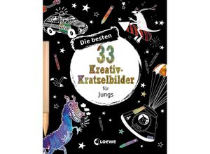 9783743207363 - Die besten 33 Kreativ-Kratzelbilder   Die besten 33 Kreativ-Kratzelbilder für Jungs Kartoniert (TB)