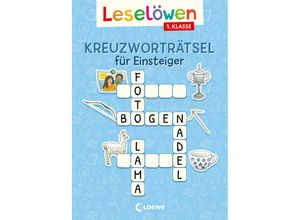 9783743216822 - Leselöwen Kreuzworträtsel für Einsteiger - 1 Klasse (Himmelblau) Kartoniert (TB)