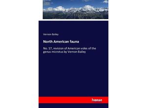 9783743323605 - North American fauna - Vernon Bailey Kartoniert (TB)