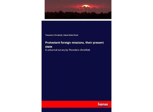 9783743338920 - Protestant foreign missions their present state - Theodore Christlieb David A Reed Kartoniert (TB)