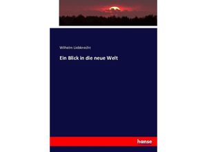 9783743346796 - Ein Blick in die neue Welt - Wilhelm Liebknecht Kartoniert (TB)