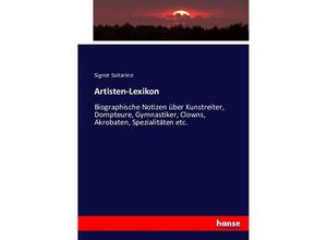 9783743371712 - Artisten-Lexikon - Signor Saltarino Kartoniert (TB)