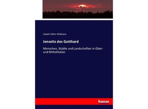 9783743374607 - Jenseits des Gotthard - Joseph Viktor Widmann Kartoniert (TB)