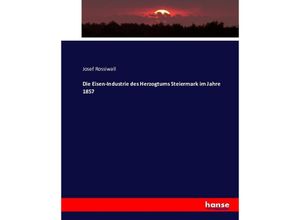 9783743388048 - Die Eisen-Industrie des Herzogtums Steiermark im Jahre 1857 - Josef Rossiwall Kartoniert (TB)