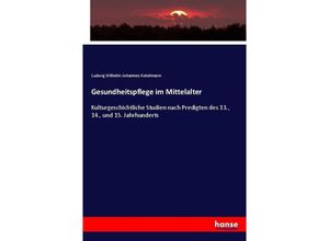 9783743392885 - Gesundheitspflege im Mittelalter - Ludwig Wilhelm Johannes Kotelmann Kartoniert (TB)