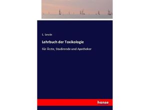 9783743394292 - Lehrbuch der Toxikologie - L Lewin Kartoniert (TB)