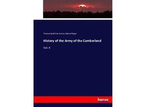 9783743399938 - History of the Army of the Cumberland - Thomas Budd Van Horne Edward Ruger Kartoniert (TB)