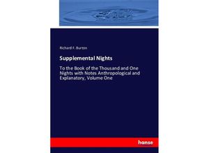 9783743417656 - Supplemental Nights - Richard F Burton Kartoniert (TB)