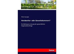 9783743422711 - Handwerker- oder Gewerbekammern? - Thilo Hampke Kartoniert (TB)