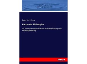 9783743430334 - Kursus der Philosophie - Eugen Karl Dühring Kartoniert (TB)