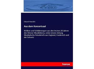 9783743431508 - Aus dem Konzertsaal - Eduard Hanslick Kartoniert (TB)