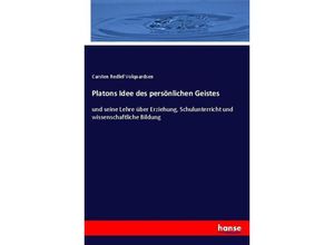 9783743440654 - Platons Idee des persönlichen Geistes - Carsten Redlef Volquardsen Kartoniert (TB)