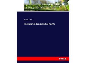 9783743442627 - Institutionen des römischen Rechts - Rudolf Sohm Kartoniert (TB)