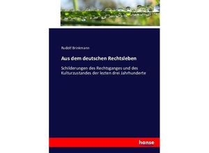 9783743445840 - Aus dem deutschen Rechtsleben - Rudolf Brinkmann Kartoniert (TB)