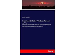 9783743448933 - Das niederländische Volksbuch Reynaert de Vos - Ernst Martin Kartoniert (TB)