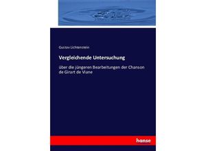 9783743453302 - Vergleichende Untersuchung - Gustav Lichtenstein Kartoniert (TB)